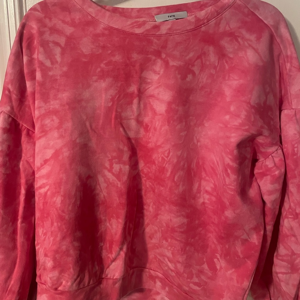 Fate Pink Tie-Dye Top